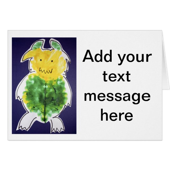 Little Monster - portrait template design (Front Horizontal)