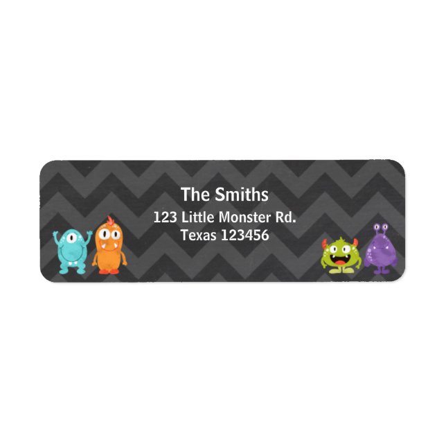 Little Monster Return Address Label (Front)