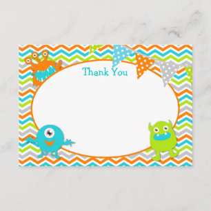 Little Monster Thank You Cards