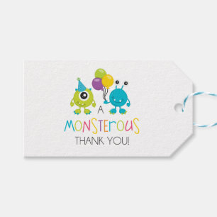 Little Monster Thank You Tag