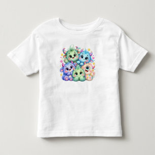 Little monsters, big smiles! 💚💜🩵 toddler t-shirt