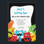 Little Monsters Birthday Invitation<br><div class="desc">2011 | Shop Ever After™
Your Everything Shop

© Baby Star Design</div>