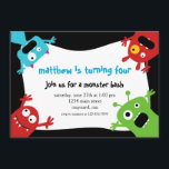 Little Monsters Birthday Invitation<br><div class="desc">2011 | Shop Ever After™
Your Everything Shop

© Baby Star Design</div>