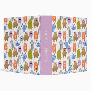 Little monsters kids nursery binder