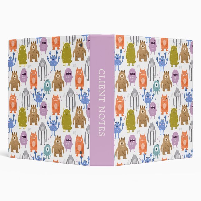 Little monsters kids nursery binder (Background)