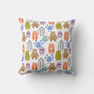 Little monsters kids nursery throw pillow