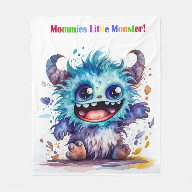 Little Monsters Series Fleece Blanket (Front)