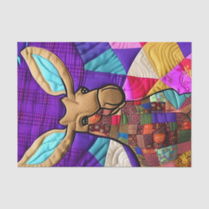 Little Moose Calf Quilt Like Design Tissue Paper