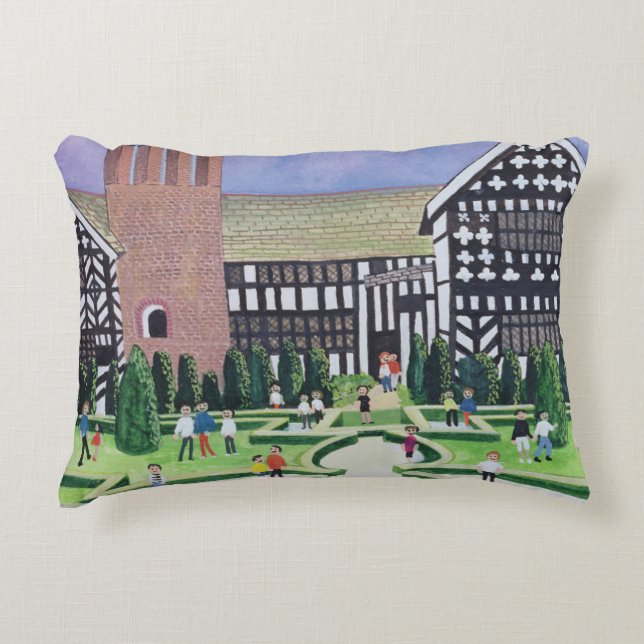 Little Moreton Hall 1995 Decorative Pillow (Front)