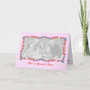 Little Mother's Day Flowers (photo frame) Card