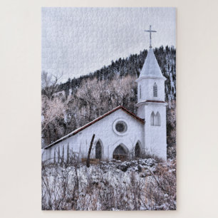 Little Mountain Town Church - 20x30 - 1014 pcs Jigsaw Puzzle