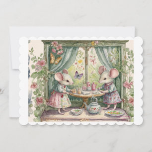 Little mouse. holiday card