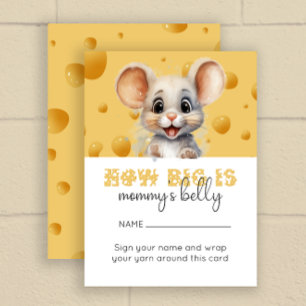 Little mouse in cheese how big is mommy's belly enclosure card