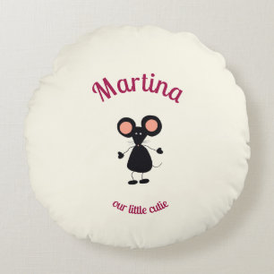 Little mouse  round pillow