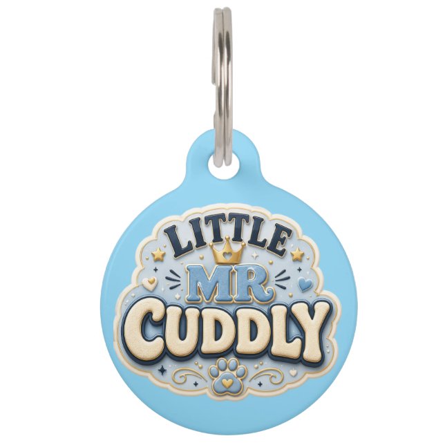 Little Mr Cuddly Dog Tag (Front)