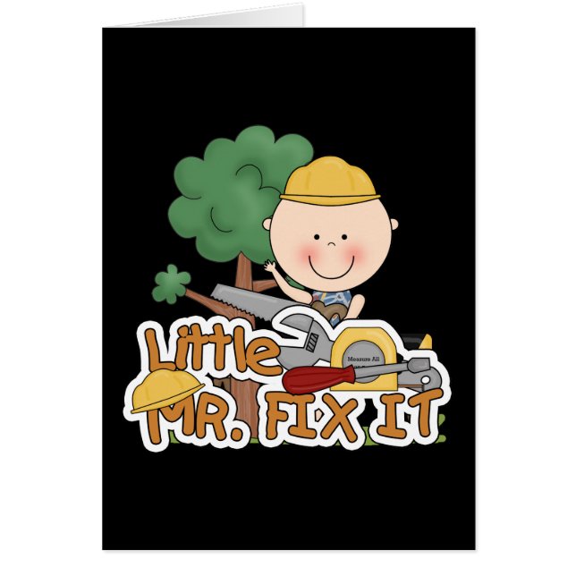 Little Mr. Fix-It Saw t-shirts and Gifts (Front)