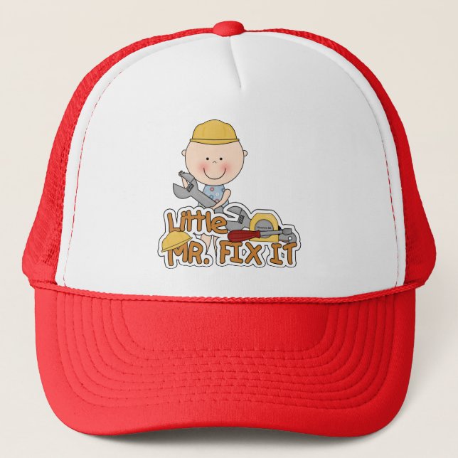 Little Mr. Fix It - Wrench Tshirts and Gifts Trucker Hat (Front)