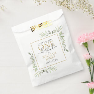 Little Mr ONEderful Boy First Birthday Favour Bag