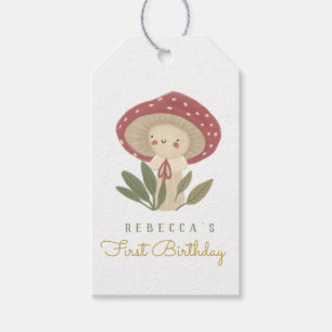 Little mushroom Birthday  Gift Tags