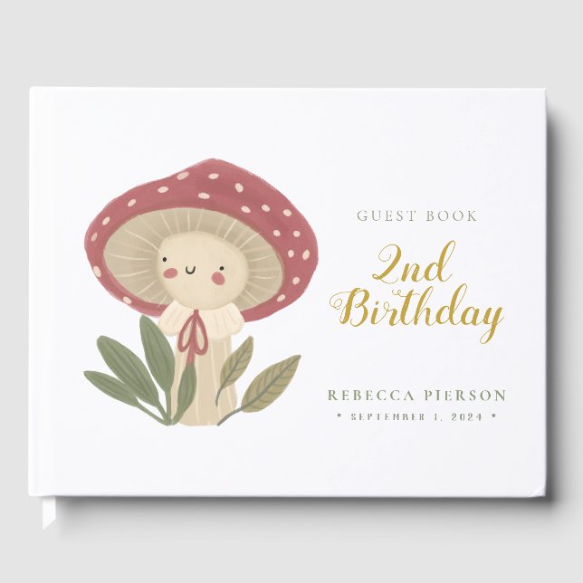Little Mushroom Guest Book (Front)