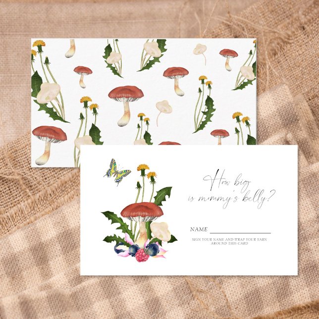 Little Mushroom - How big is mommy's belly game Enclosure Card (Creator Uploaded)