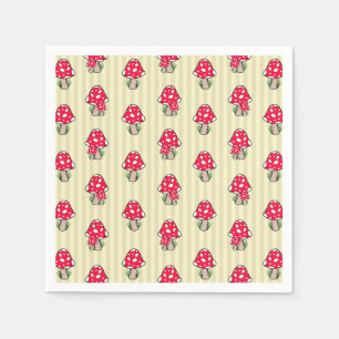Little Mushroom Illustration Napkin