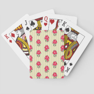 Little Mushroom Illustration Playing Cards