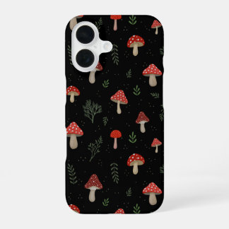 Little Mushrooms iPhone 16 Case