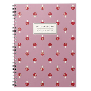 Little Mushrooms (Pink) Notebook