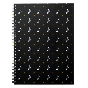 little musical notes notebook