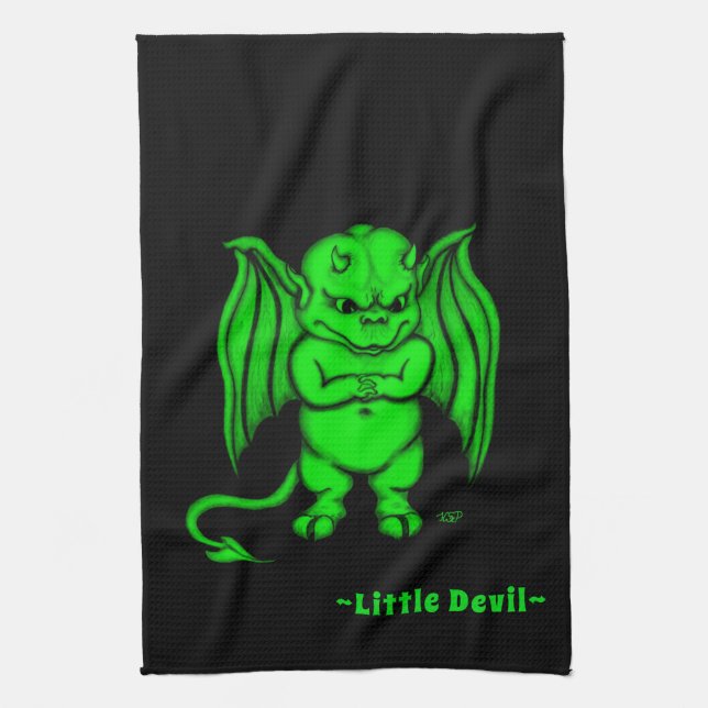 Little nasty Devil Kitchen Towel (Vertical)
