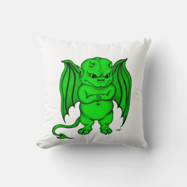 Little nasty Devil Throw Pillow (Front)