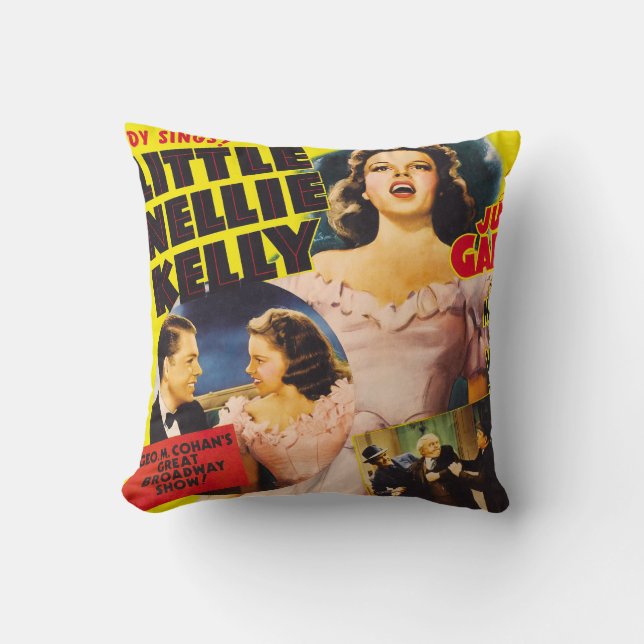 Little Nellie Kelly Throw Pillow (Front)
