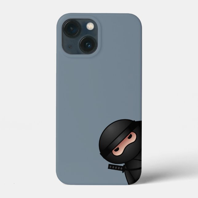 Little Ninja Warrior on Grey Case-Mate iPhone Case (Back)