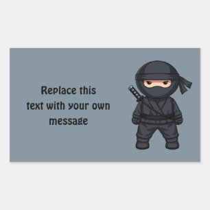 Little Ninja Warrior on Grey Sticker