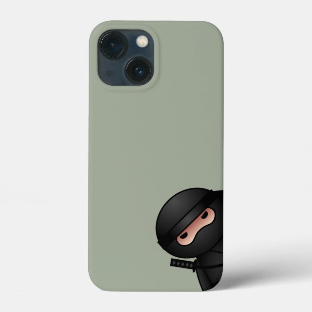 Little Ninja Warrior on Sage Green Case-Mate iPhone Case (Back)