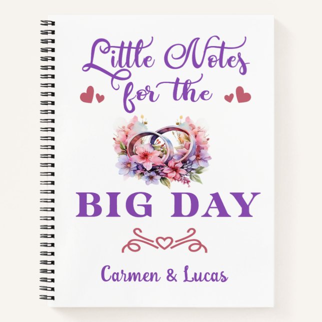 Little Notes for the Big Day Notebook & Journal (Front)