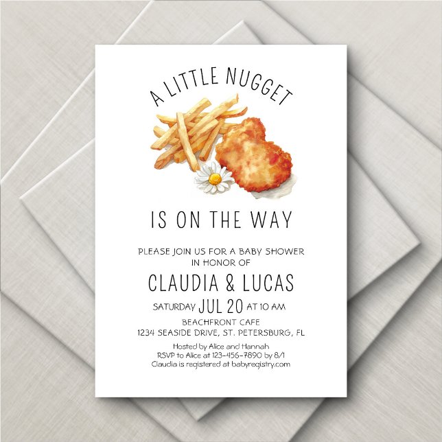 Little Nugget Baby Shower Invitation (Creator Uploaded)