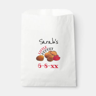 LITTLE NUGGET Chicken Nuggets Foodie Baby Shower Favour Bag