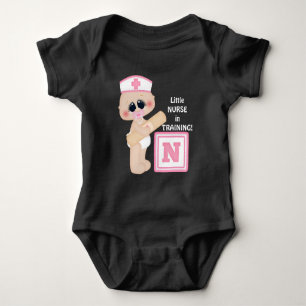 Little Nurse in Training baby girl bodysuit