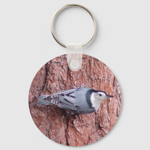 Little Nuthatch Bird Keychain
