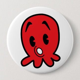 Little Octopus 4 Inch Round Button