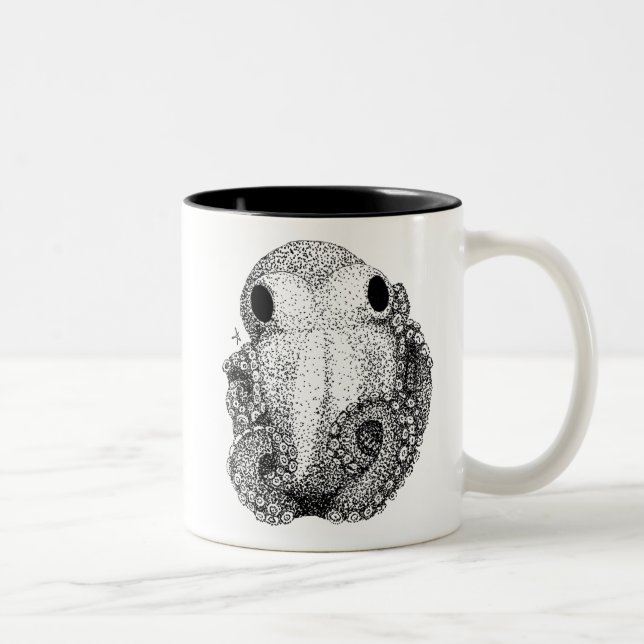 Little Octopus Two-Tone Coffee Mug (Right)