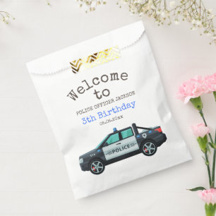 Little Officer Police Birthday Personalized Favour Bag
