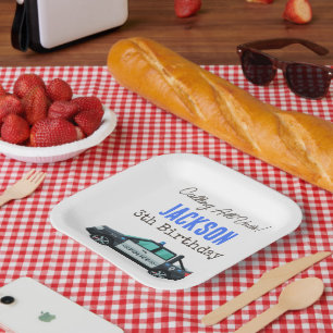 Little Officer Police Birthday Personalized Paper Plate