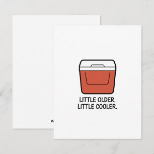 Little Older Little Cooler Modern Birthday Card