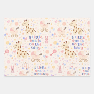 Little One Baby Shower Wrapping Paper
