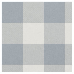 Little One Buffalo Check - dusty steel gray Fabric