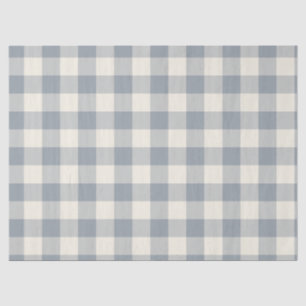 Little One Buffalo Check - dusty steel grey Tissue Paper