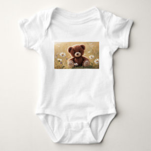  Little One – Cute Teddy Bear Design for Babies Baby Bodysuit